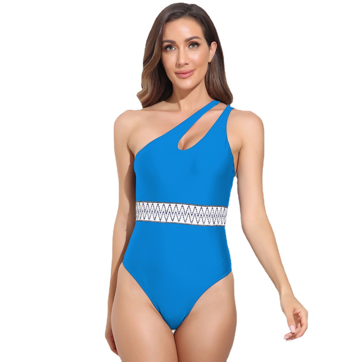 peacock blue swimsuit